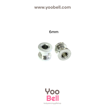 จิวหู ระเบิดหู ตาไก่ stainless เลสเงิน