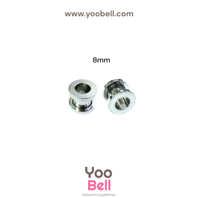 จิวหู ระเบิดหู ตาไก่ stainless เลสเงิน