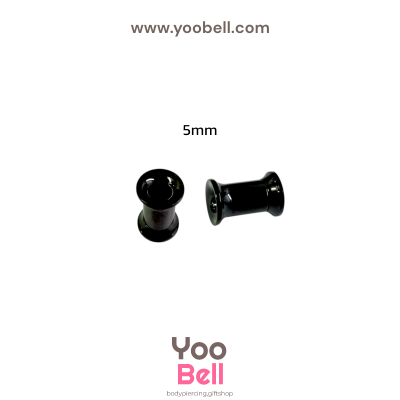 จิวหู ระเบิดหู ตาไก่ stainless เลสดำ