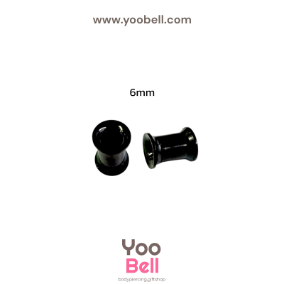 จิวหู ระเบิดหู ตาไก่ stainless เลสดำ