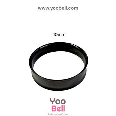 จิวหู ระเบิดหู ปากแตร stainless เลสดำ