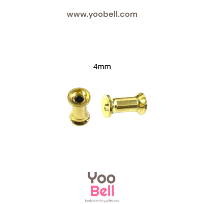 จิวหู ระเบิดหู ปากแตร stainless เลสทอง