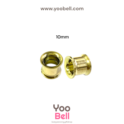 จิวหู ระเบิดหู ปากแตร stainless เลสทอง