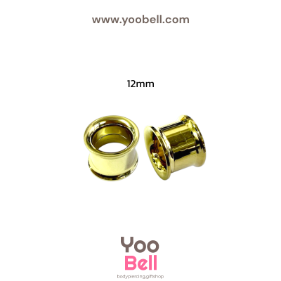 จิวหู ระเบิดหู ปากแตร stainless เลสทอง