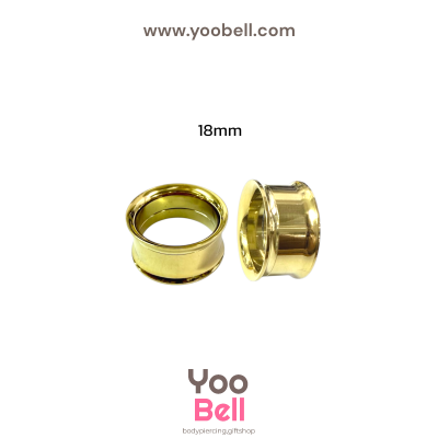 จิวหู ระเบิดหู ปากแตร stainless เลสทอง