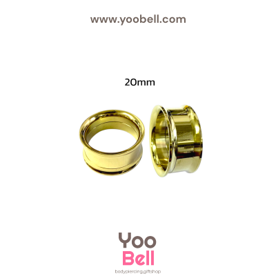 จิวหู ระเบิดหู ปากแตร stainless เลสทอง