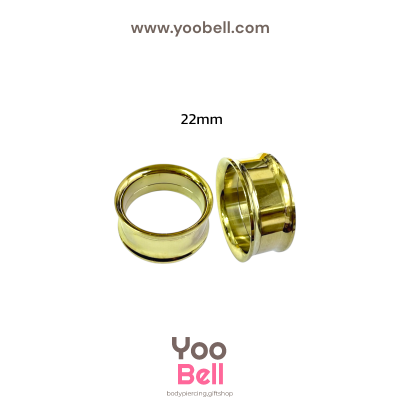 จิวหู ระเบิดหู ปากแตร stainless เลสทอง