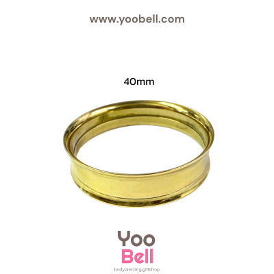 จิวหู ระเบิดหู ปากแตร stainless เลสทอง