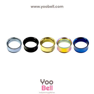 จิวหู ระเบิดหู ปากแตร stainless เลสรุ้ง