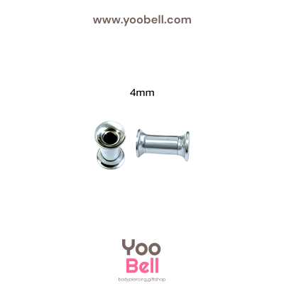 จิวหู ระเบิดหู ปากแตร stainless เลสเงิน