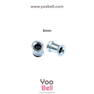 จิวหู ระเบิดหู ปากแตร stainless เลสเงิน