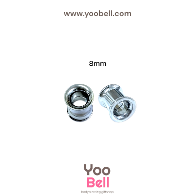 จิวหู ระเบิดหู ปากแตร stainless เลสเงิน