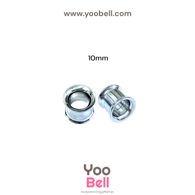 จิวหู ระเบิดหู ปากแตร stainless เลสเงิน