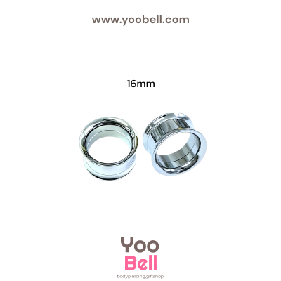 จิวหู ระเบิดหู ปากแตร stainless เลสเงิน