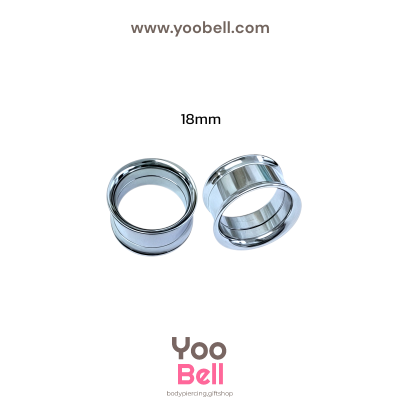 จิวหู ระเบิดหู ปากแตร stainless เลสเงิน