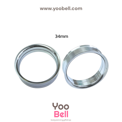 จิวหู ระเบิดหู ปากแตร stainless เลสเงิน