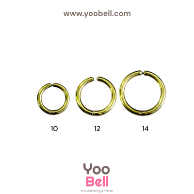 จิวห่วงเรียบ แบบไม่เจาะหู แบบหนีบ stainless