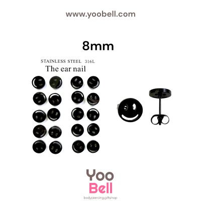 จิวหู Earnails ก้าน Stainless Steel หน้ายิ้ม
