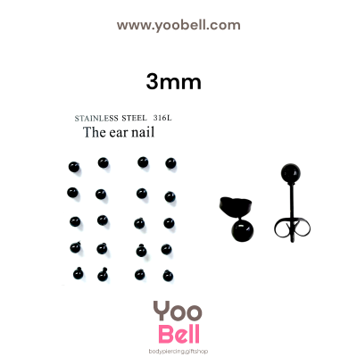 จิวหู Earnails ก้าน Stainless Steel ทรงลูกบอล