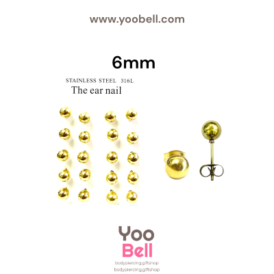 จิวหู Earnails ก้าน Stainless Steel ทรงลูกบอล