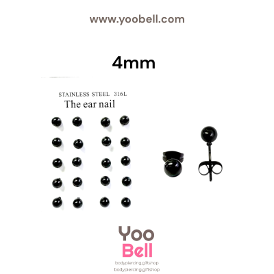 จิวหู Earnails ก้าน Stainless Steel ทรงลูกบอล