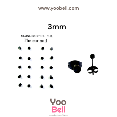 จิวหู Earnails ก้าน Stainless Steel รูปทรงแป้นกลม