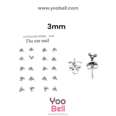 จิวหู Earnails ก้าน Stainless Steel รูปทรงหนู