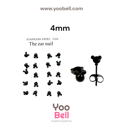 จิวหู Earnails ก้าน Stainless Steel รูปทรงหนู