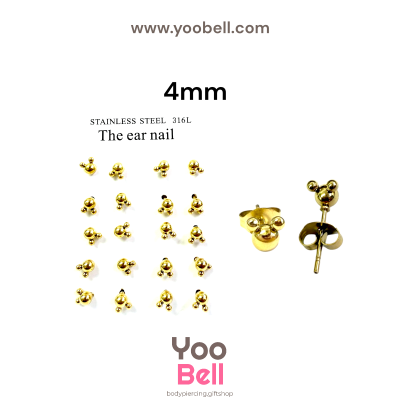 จิวหู Earnails ก้าน Stainless Steel รูปทรงหนู