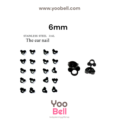 จิวหู Earnails ก้าน Stainless Steel รูปหนู