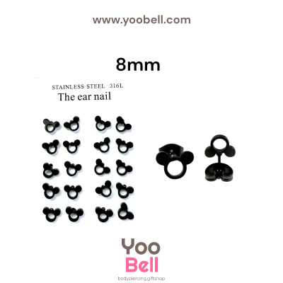 จิวหู Earnails ก้าน Stainless Steel รูปหนู