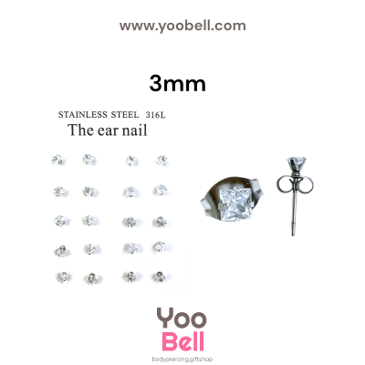 จิวหู Earnails ก้าน Stainless Steel รูปทรงต่างๆ