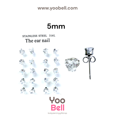 จิวหู Earnails ก้าน Stainless Steel รูปทรงต่างๆ