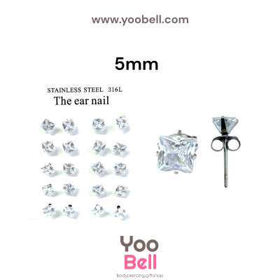 จิวหู Earnails ก้าน Stainless Steel รูปทรงต่างๆ