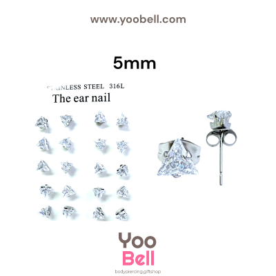 จิวหู Earnails ก้าน Stainless Steel รูปทรงต่างๆ