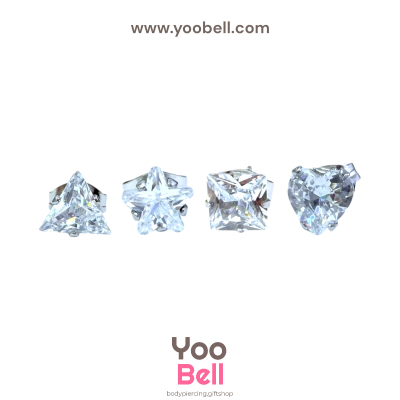 จิวหู Earnails ก้าน Stainless Steel รูปทรงต่างๆ