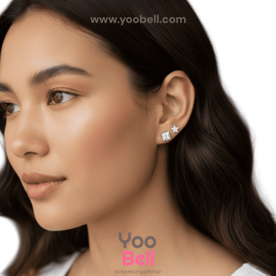 จิวหู Earnails ก้าน Stainless Steel รูปทรงต่างๆ