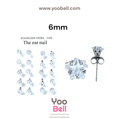 จิวหู Earnails ก้าน Stainless Steel รูปทรงต่างๆ