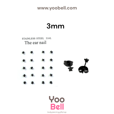 จิวหู Earnails ก้าน Stainless Steel รูปทรงดาว
