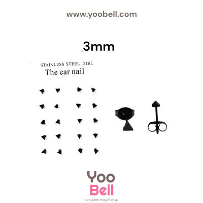 จิวหู Earnails ก้าน Stainless Steel รูปทรงสามเหลี่ยม