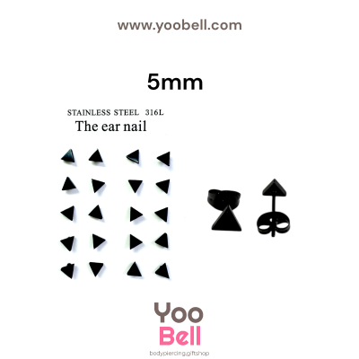 จิวหู Earnails ก้าน Stainless Steel รูปทรงสามเหลี่ยม