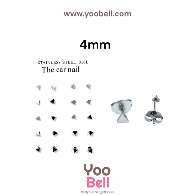 จิวหู Earnails ก้าน Stainless Steel รูปทรงสามเหลี่ยม