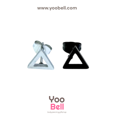 จิวหู Earnails ก้าน Stainless Steel รูปสามเหลี่ยมขอบ