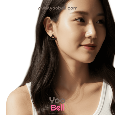 จิวหู Earnails ก้าน Stainless Steel รูปสามเหลี่ยมขอบ