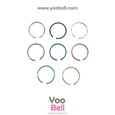 จิวจมูก nose stud Stainless Steel ก้าน1.2mm ห่วงกลม