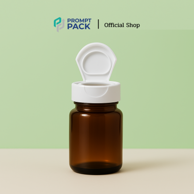 กระปุกยา PET 100 ml สีชา สีใส สีขาว