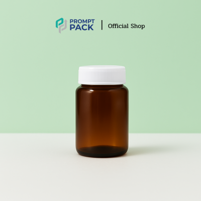 กระปุกยา PET 100 ml สีชา สีใส สีขาว