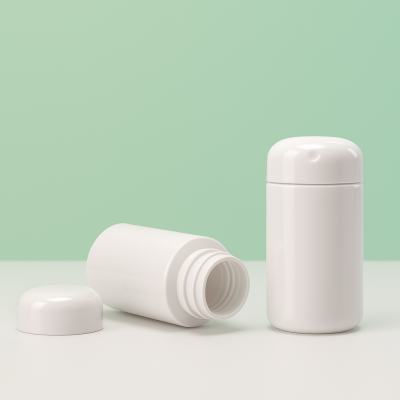 กระปุกยา PET สีขาวทรงมน 170 ml