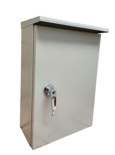 ตู้ไฟสวิทช์บอร์ดไซส์มาตรฐานแบบกันน้ำมีหลังคา เหล็กหนา 0.8-1 มม. "SUPER"