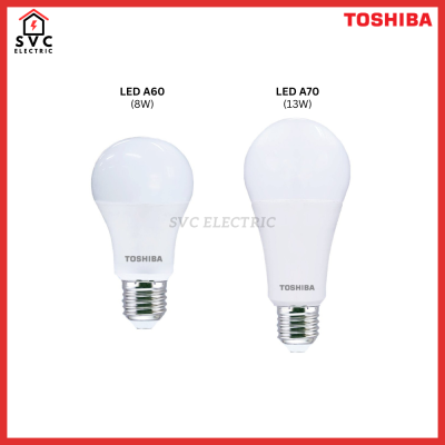 Toshiba หลอด LED Bulb A Series แบบปรับหรี่ได้ (Dimmable) 8-13W